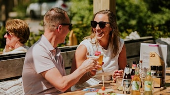 Terras - Vakantiehoeve Si-Es-An