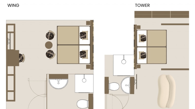 Moss leaf twin room