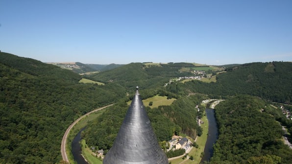 Blick vom Schloss Bourscheid Blick vom Schloss Bourscheid