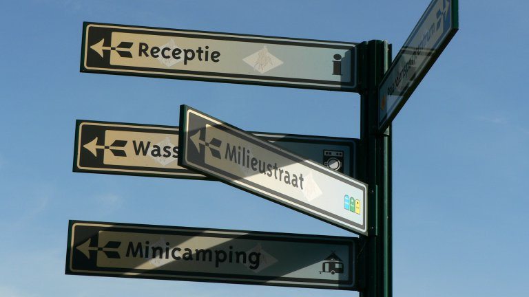 Straßenschild - Ferienpark der Lourenshoeve
