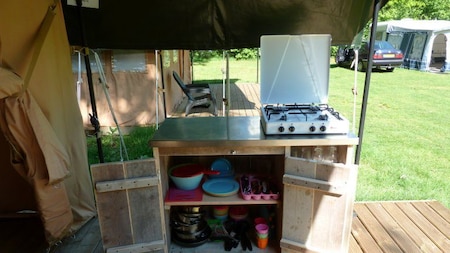 Verrijdbare keuken - Vodatent Camping Gorishoek