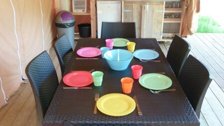 Eethoek - Vodatent Camping Village Sy