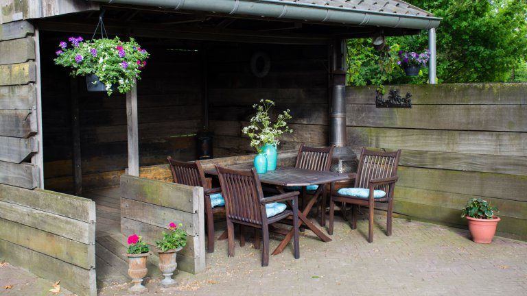 Terras - Bed and Breakfast Erve de Bosch