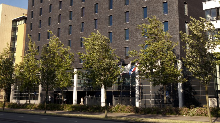 Buitenaanzicht van Plaza Premium Grand Winston Rijswijk.
